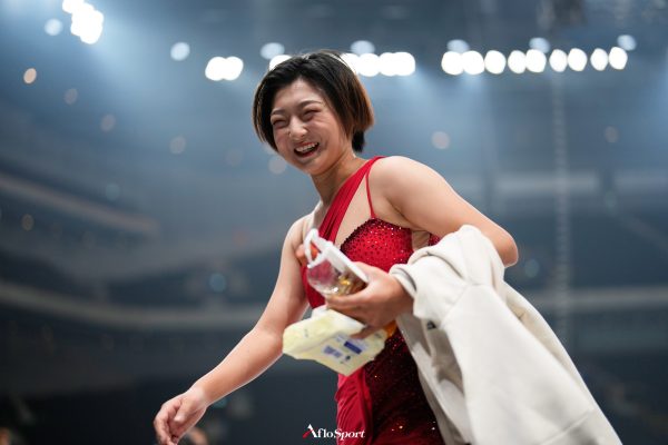 坂本花織/Kaori Sakamoto (JPN), 
OCTOBER 8, 2022 - Figure Skating : 
Japan Open 2022 practice session 
at Saitama Super Arena in Saitama, Japan. 
(Photo by Naoki Morita/AFLO SPORT)